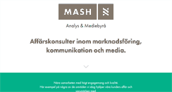 Desktop Screenshot of mash.se