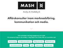 Tablet Screenshot of mash.se